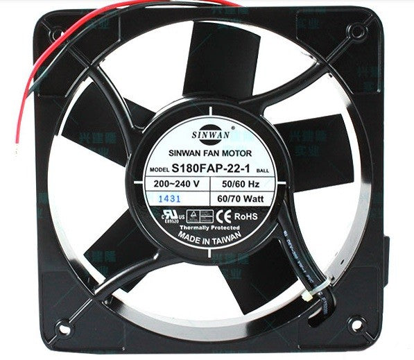 SINWAN S180FAP-22-1 200/240V 60/70W 2wires cooling fan SINWAN S180FAP-22-1 200/240V 60/70W 2wires cooling fan